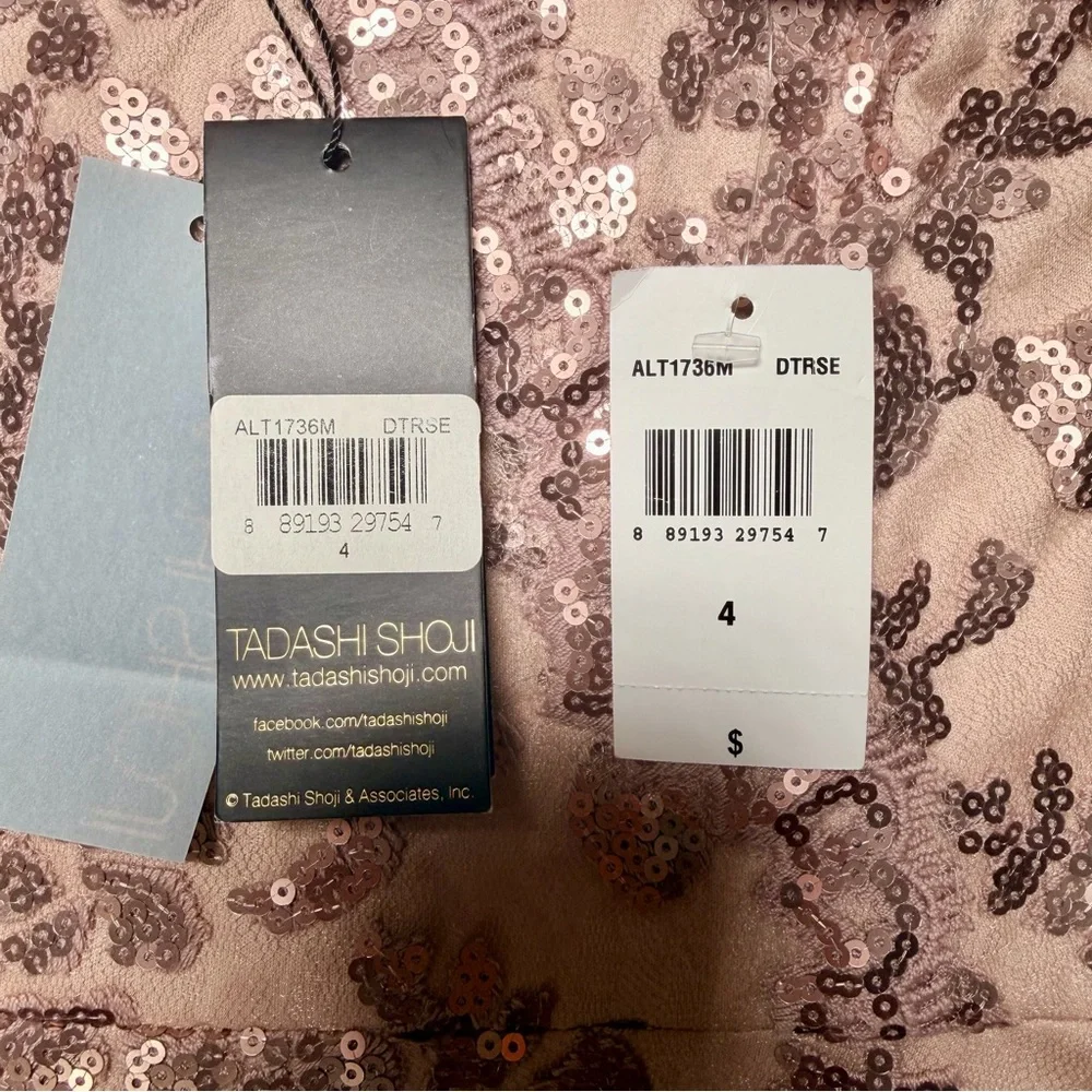 NWT Tadashi Shoji ALT1736M Lace Sequin Dress – Size 4